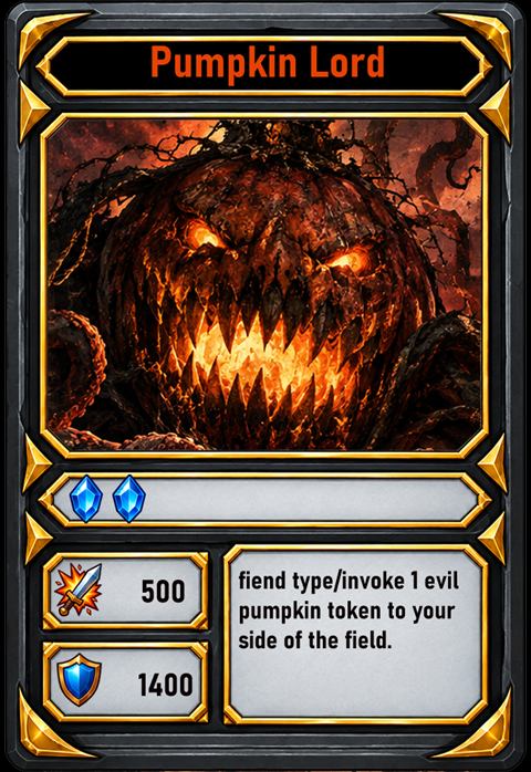 Pumpkin Lord, a Titan · Fiend card